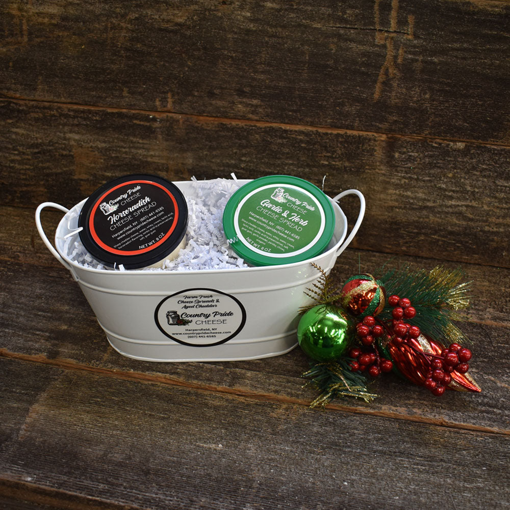 White Tin Christmas Gift